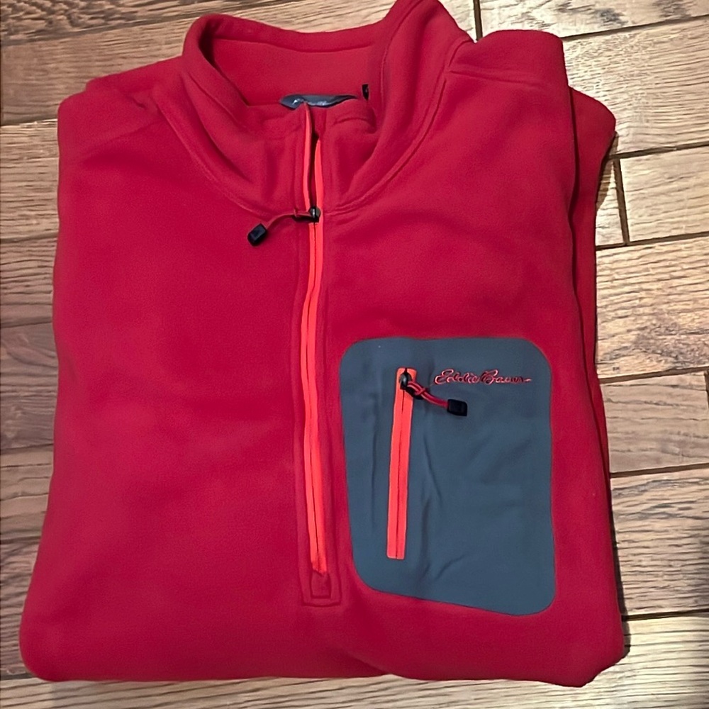 Eddie Bauer Polartec half zip fleece L-XL tall